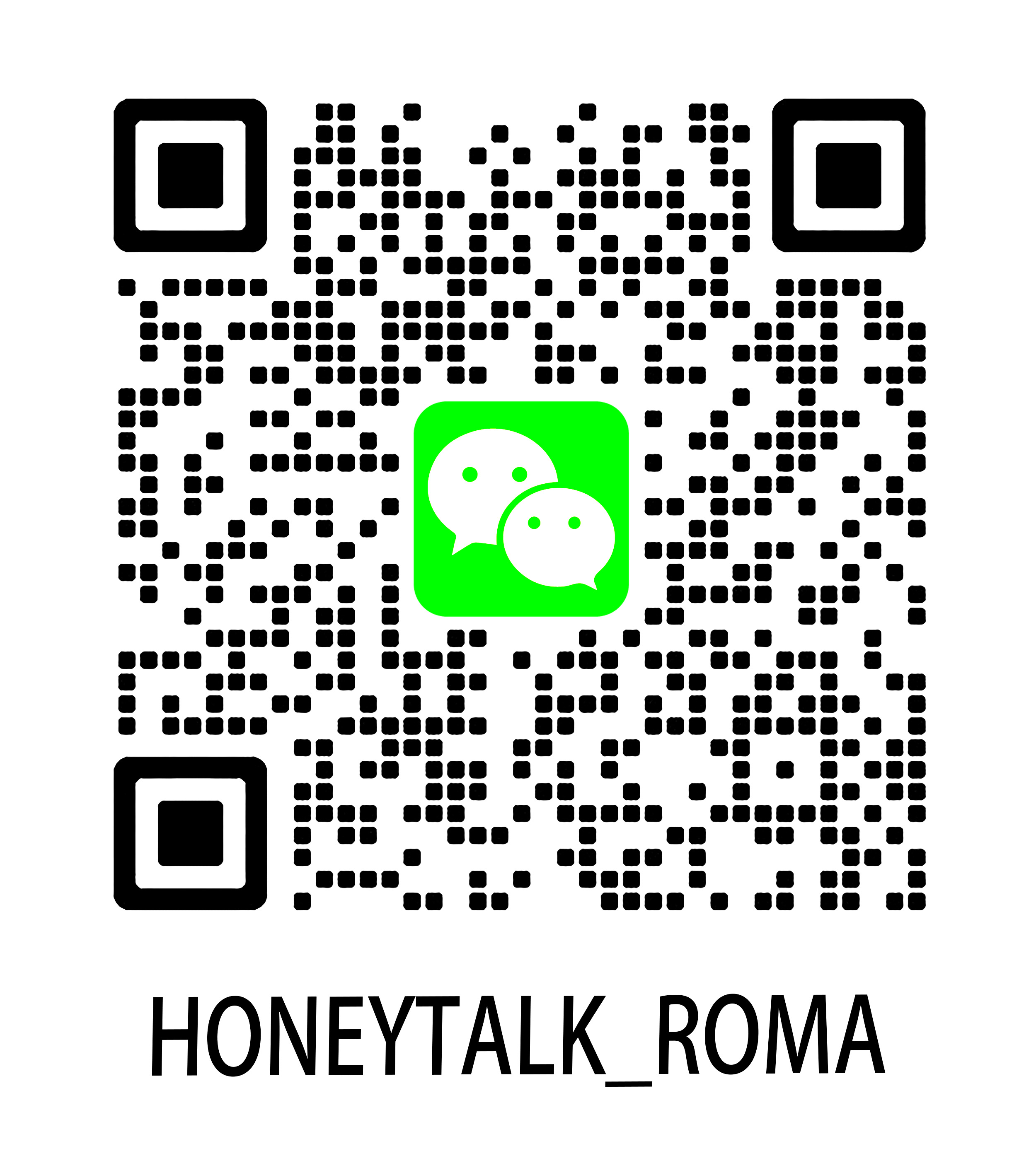 WeChat QR - HONEYTALK_ROMA